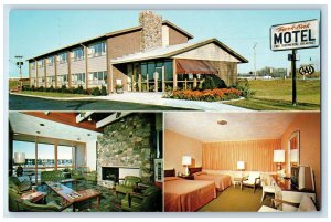 c1950's Park Oak Motel NYS Thruway Multiple View Batavia New York NY Postcard