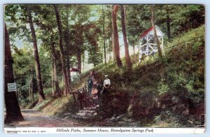 1909 HILLSIDE PATHS BRANDYWINE SPRINGS PARK DELAWARE GEORGE A WOLF POSTCARD