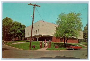 c1960s Peery T. Ford Memorial Library Tri-State College Angola Indiana Postcard