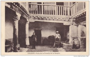 TOLEDO, Castilla-La Mancha, Spain; Patio de la Posada de la Sangre, 10-20s