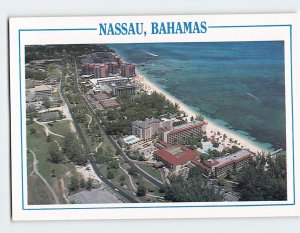 Postcard Aerial view of Cable Beach, Nassau, Bahamas