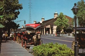 Vintage Postcard French Market Mississippi River Jackson Square New Orleans LA