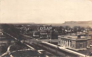 C78/ Lake City Minnesota Mn Real Photo RPPC Postcard 1919 Birdseye View Homes