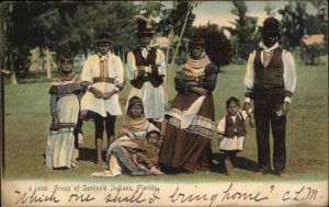 Florida Seminole American Indians Indigenous Culture c1910 Vintage Postcard