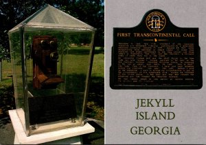 Georgia Jekyll Island First Continental Call Telephone and Marker