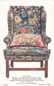 1760 English Mahogany Arm-Chair Postcard from V&A Museum