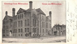 Vintage Postcard 1905 Greetings from Milwaukee Gruss aus Milwaukee Wisconsin WI