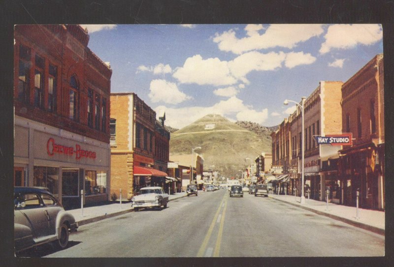 SALIDA COLORADO DOWNTOWN F STREET SCENE OLD CARS VINTAGE POSTCARD