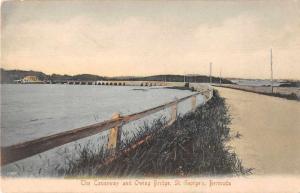 St George's Bermuda Causeway and Owing Bridge Vintage Postcard JE229519