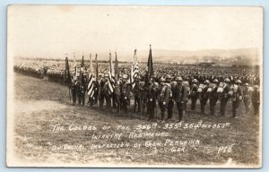 WWI 89th Division Regiment General Pershing Postcard