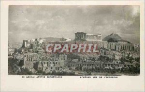 Postcard Modern Athens view of The Acropolis