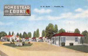 Franklin Kentucky Homestead Court Linen Antique Postcard K19887