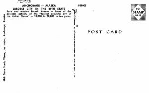 Anchorage Alaska Automobiles 4th Avenue Huber Colorpicture Postcard 20-4711