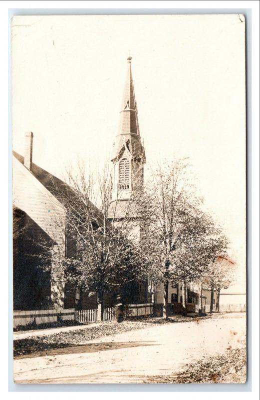 Postcard Large Church 1899-1905 era RPPC I12