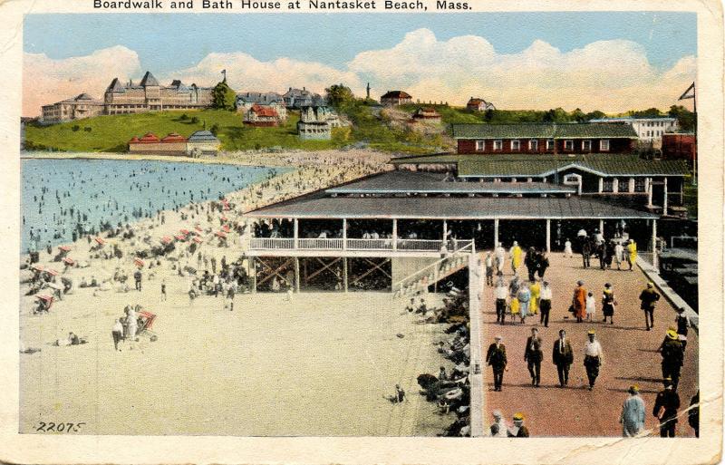 MA - Nantasket Beach. Boardwalk and Bath House