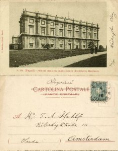 italy, NAPOLI, Palazzo Reale di Capodimonte, Architect Medrano (1900) Postcard