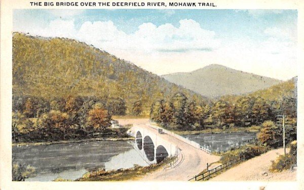 The Big Bridge over Deerfield River in Mohawk Trail, Massachusetts