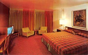 Salt Lake City Utah Little America Motel Room Interior Vintage Postcard K35140