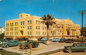 Refugio Texas birds eye view Refugio Co Court House vintage pc Z17705