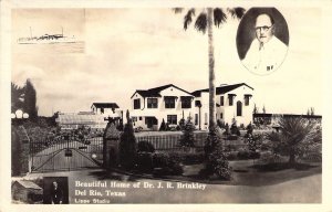 RPPC, Real Photo, Crazy Dr Brinkley, Del Rio,Texas, TX ,MSG, Old Postcard