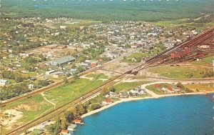 Sioux Lookout, Ontario Canada  BIRD'S EYE VIEW Homes~RR  Ojibwa Country Postcard