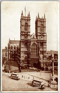 1939 West Towers Westminster Abbey London England St. Landmark Posted Postcard