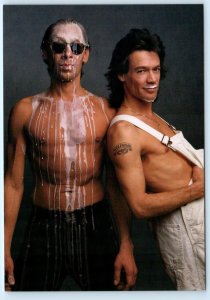 MILK Mustache Advertising ALEX & EDDIE VAN HALEN 1997 ~ 4x6 Postcard