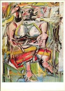 Portrait of Woman Willem de Kooning Museum Modern Art New York Postcard