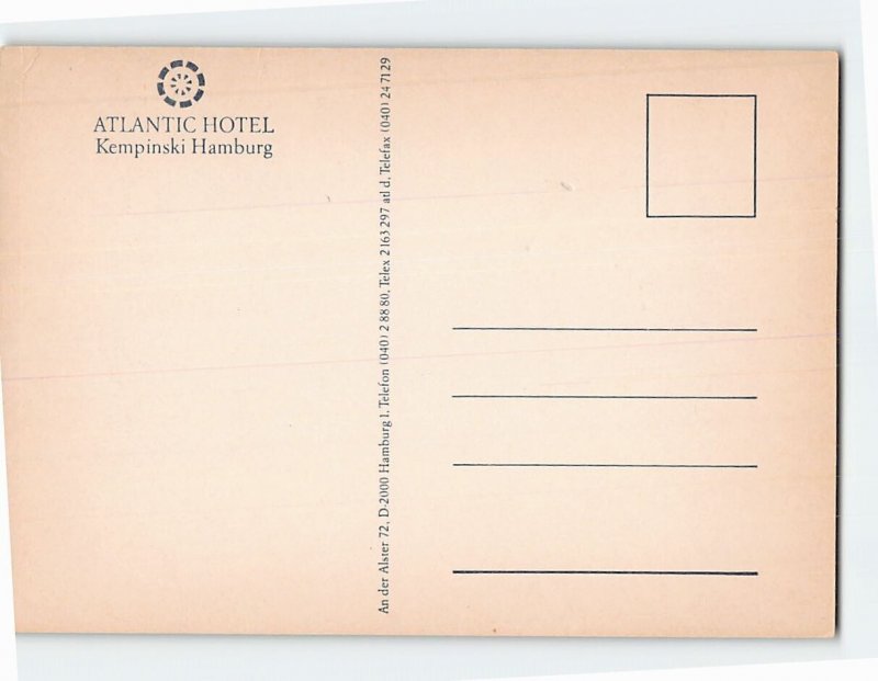 Postcard Atlantic Hotel Kempinski Hamburg Germany