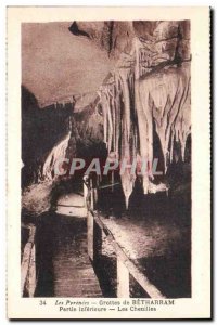 Cave Betharram Old Postcard lower part Caterpillars