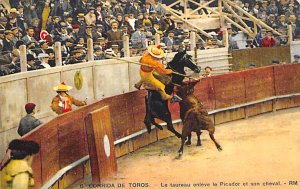 Corrida De Tores Tarjeta Postal, Bullfighting Unused 