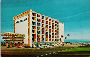 Acapulco Inn Daytona Beach Florida Hotel Bob Adams Unused Postcard E96