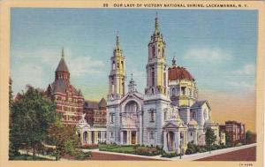 New York Lackawanna Our Lady Of Victory National Shrine 1945 Curteich