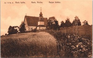 Finland Karis Church Vintage Postcard 09.51