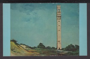 Massachusetts Provincetown Cap Cod historic Pilgrim Memorial Monument  ~ Chrome