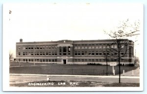 RPPC CORVALLIS, OR ~ Engineering Lab OREGON AGRICULTURAL COLLEGE 1920s Postcard