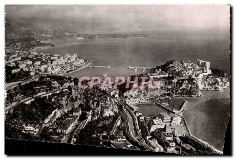 Old Postcard La Cote D Azur The Principality of Manaco General view