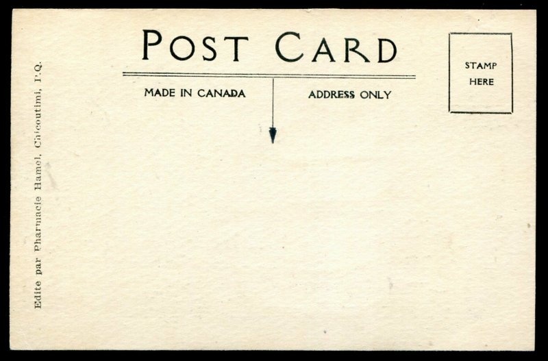 h2976 - CHICOUTIMI Quebec Postcard 1920s Pulp Mill by Hamel