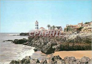 Modern Postcard Portugal Cascais Lighthouse