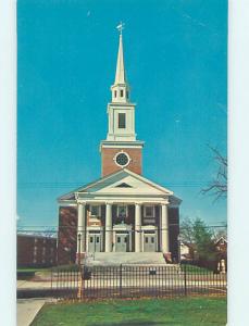 Unused Pre-1980 CHURCH SCENE Easthampton Massachusetts MA hs7105@