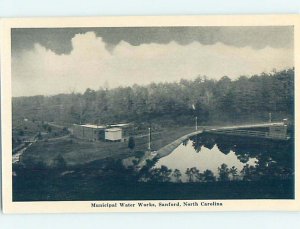 1940's WATERWORKS Sanford North Carolina NC AD3544