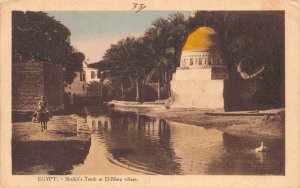 A915 Egypt Sheikh's Tomb at El-Marg Village vintage postcard