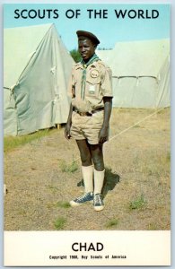 c1968's Chad Scouts Of The World Boy Scouts Of America Youth Vintage Postcard