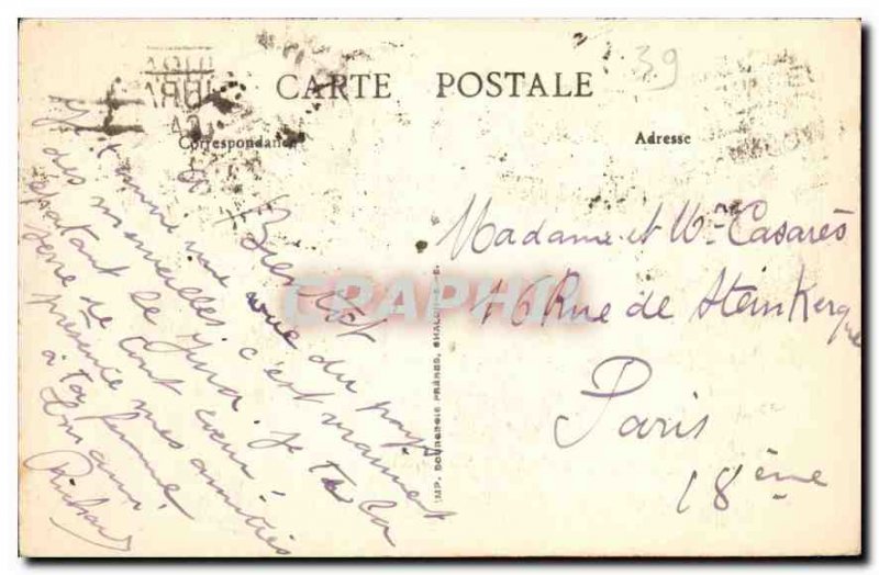 Postcard Old Rocks Baume Caves Waterfall