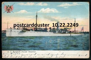 h2748 - US NAVY Postcard 1906 USS VESUVIUS Dynamite Cruiser