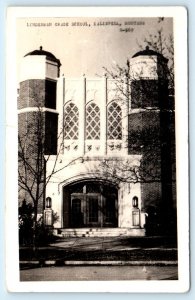 RPPC KALISPELL, Montana MT~ LINDERMAN GRADE SCHOOL Flathead County 1947 Postcard