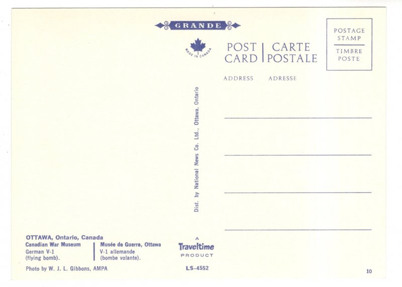 German Flying Bomb, World War II, Canadian War Museum, Ottawa, Ontario