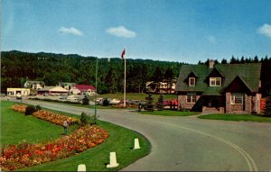 Canada New Brunswick Alma Fundy National Park Eastern Entrance With Administr...
