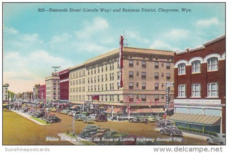 Sixteenth Street Lincoln Way and Business District Cheyenne Wyoming