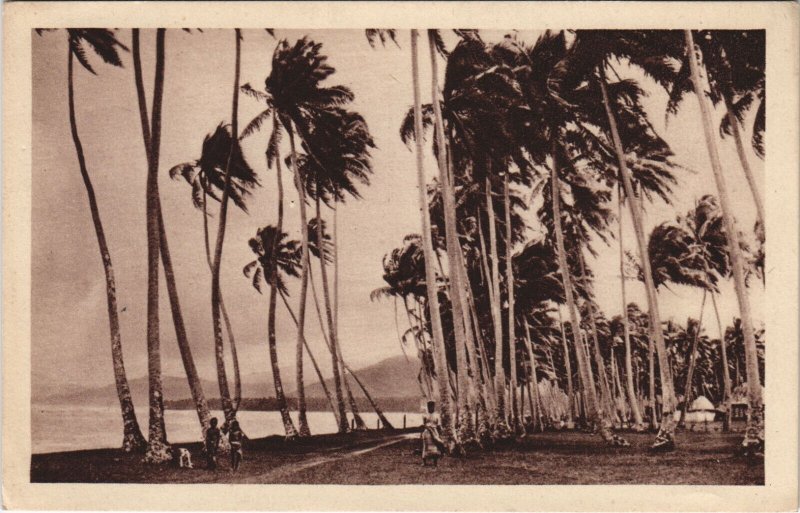 PC OCEANIA, UN ORAGE SUR SAMOA, Vintage Postcard (b44300)